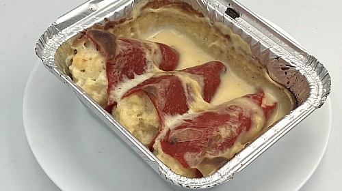 Pimientos rellenos de bacalao